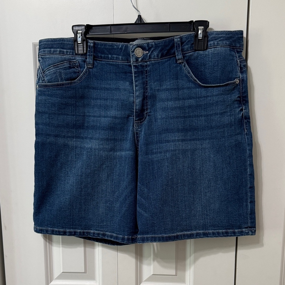 Classic Dark Blue Denim Women's Shorts